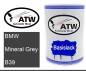 Preview: BMW, Mineral Grey, B39: 500ml Lackdose, von ATW Autoteile West.